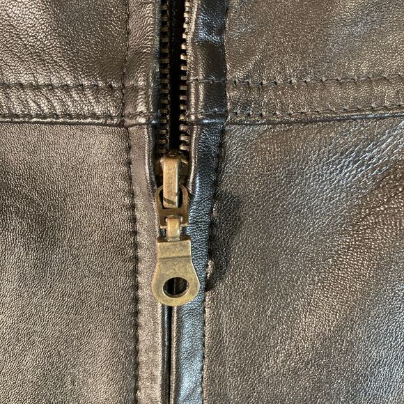 Excelled Leather‎ Jacket Women's XS Black Full Zip Mid Length Coat - Picture 11 of 13